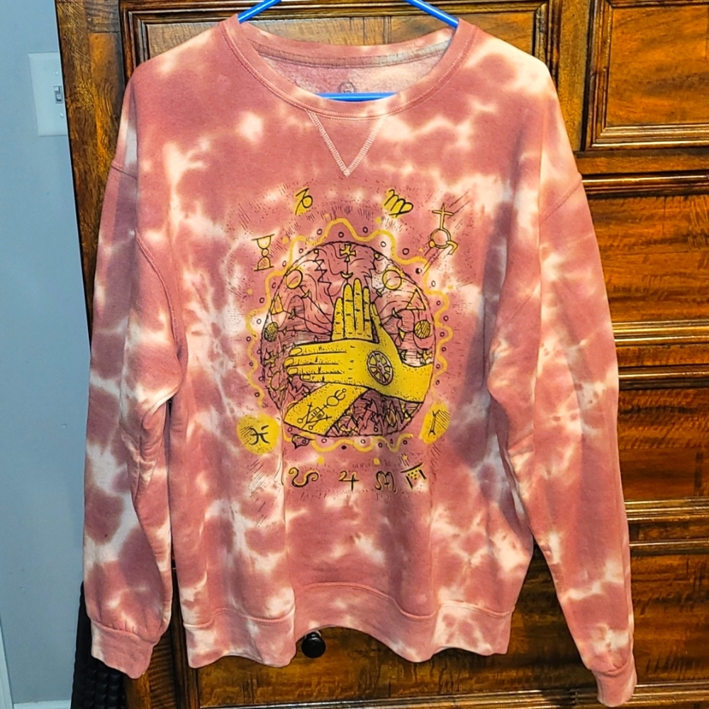 In Your Face Women's nwots sz XLG tie dye crewneck sweatshirt. Gorgeous.